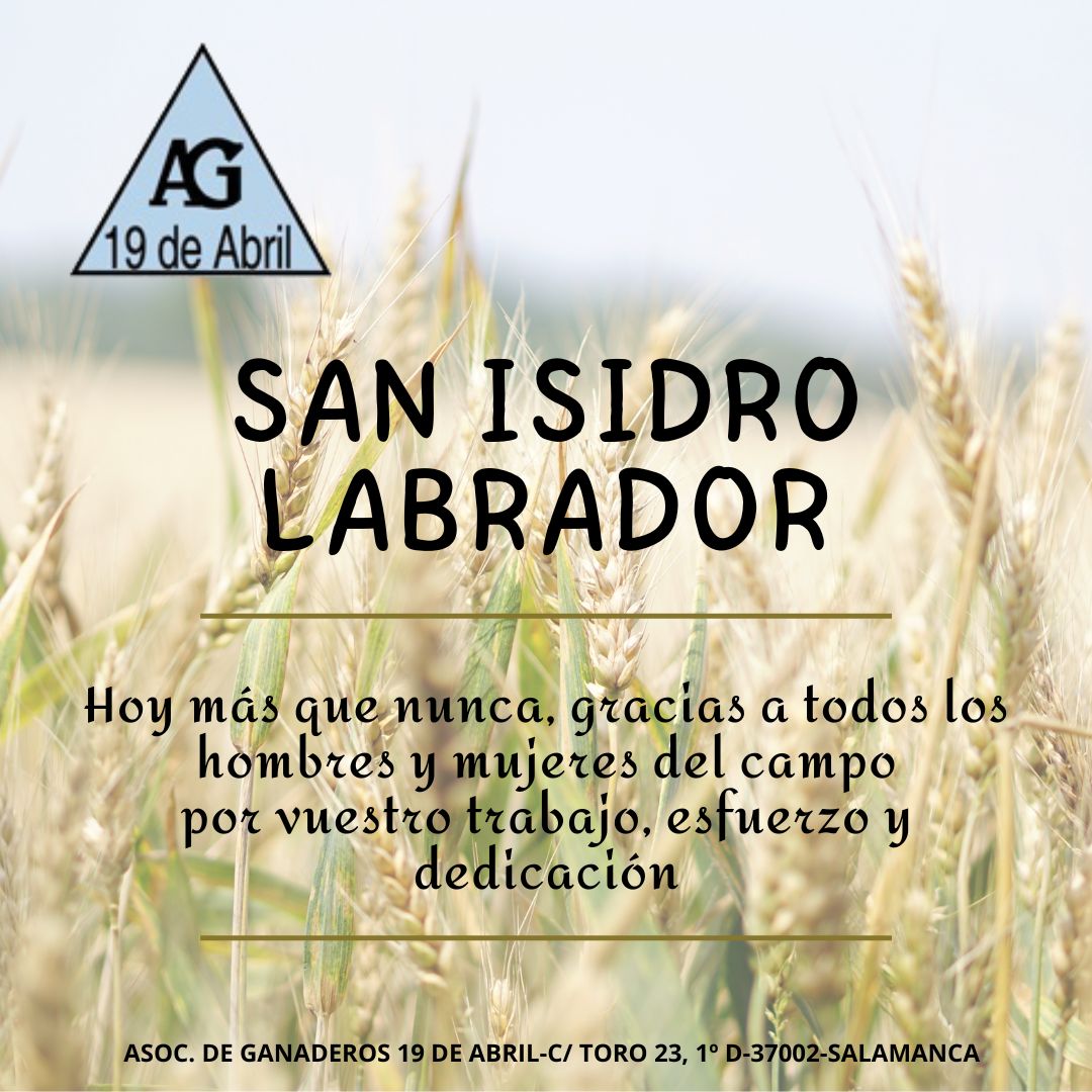Folleto del día de San Isidro Labrador