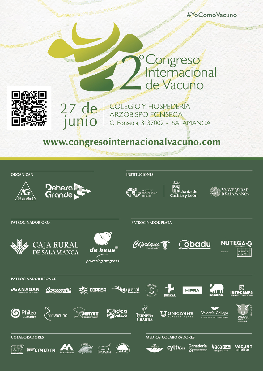Folleto sobre el segundo congreso internacional de vacuno