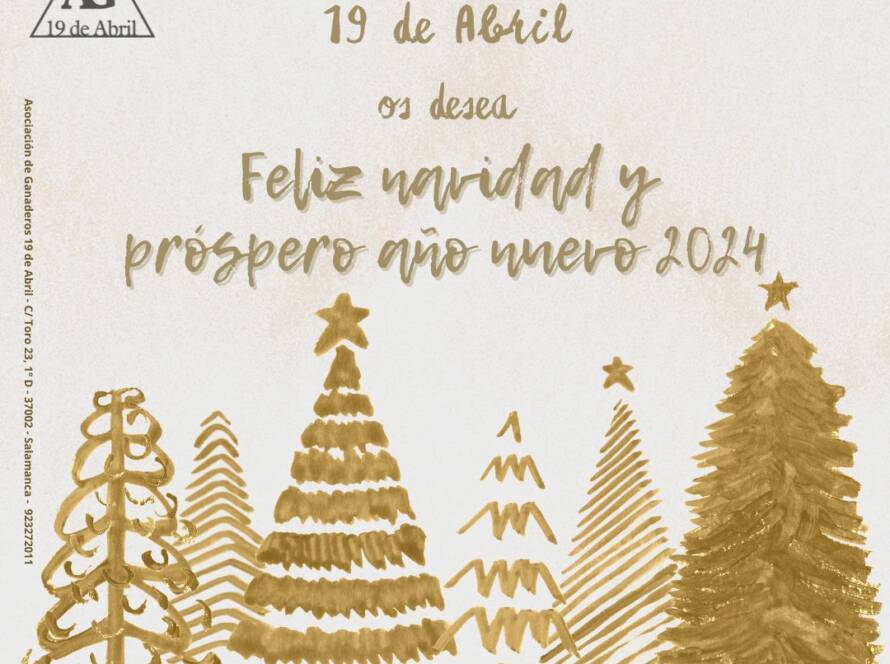 Folleto deseando feliz Navidad 2024