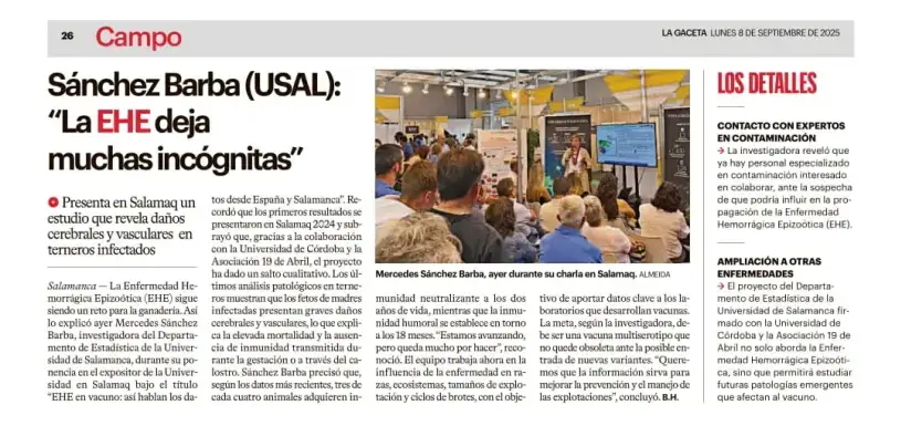 Foto del periódico de divulgación