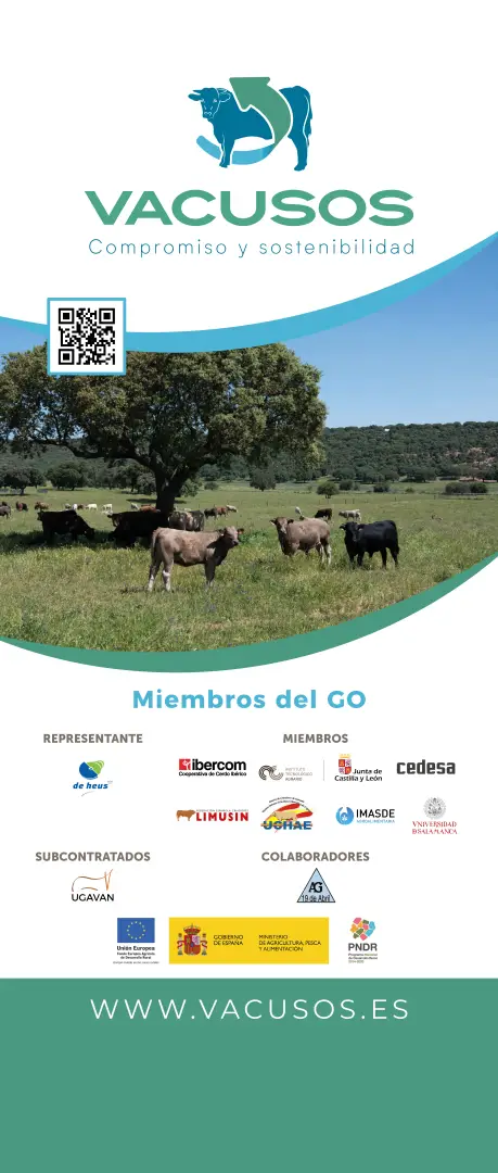 Foto de Vacusos con los logos de los miembros del GO